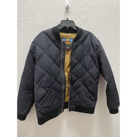 Eddie Bauer Down Jacket Mens L EB Originals 1936 Skyliner Black Quilted - Picture 1 of 15
